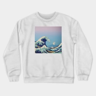 The Great Wave - Moon Crewneck Sweatshirt